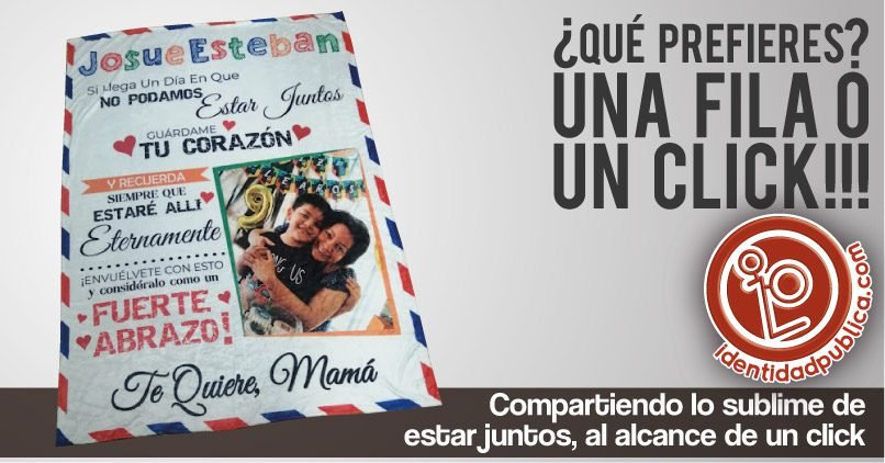 Cobijas estampadas personalizadas